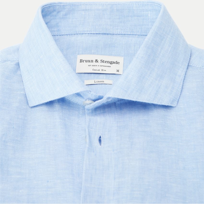 Bruun & Stengade Shirts PERTH SHIRT 2401-19001 LIGHT BLUE